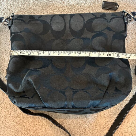 Coach Shoulder Bag Soho Jacquard Signature Duffle Black - Picture 14 of 15